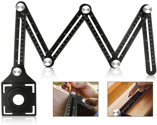 Six-Sided Aluminum Alloy Angle Measuring Tool