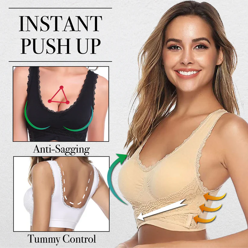 Front Cross Push-Up Comfy Bra