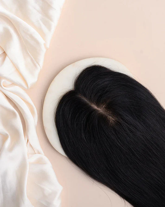 Scalp Topper - Pure Silk Base & 100%