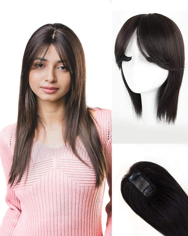 Hair Topper - Pure Silk Base & 100%